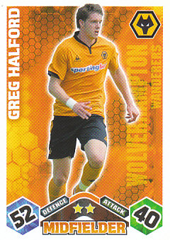 Greg Halford Wolverhampton Wanderers 2009/10 Topps Match Attax #352